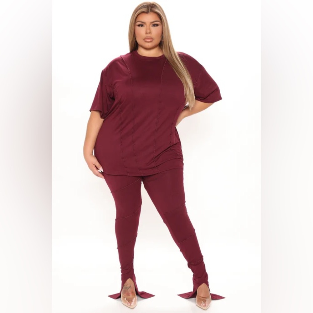 Burgundy Legging Set